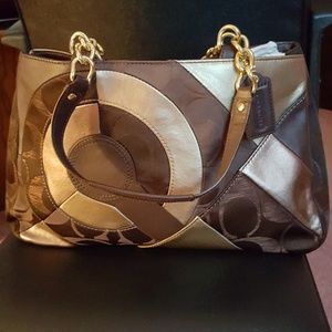 metallic pewter shoulder bag